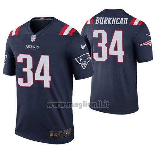 Maglia NFL Legend New England Patriots Rex Burkhead Blu Color Rush